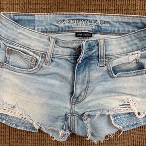 American Eagle Low Rise Super Stretch Denim Shorts